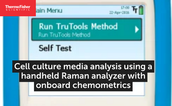 Cell culture media analysis using a handheld Raman analyzer with onboard chemometrics